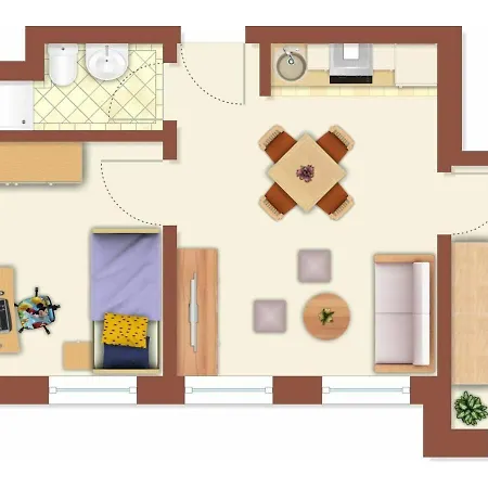 Apartament Hellinghaus Strandlaeufer Wyk auf Föhr